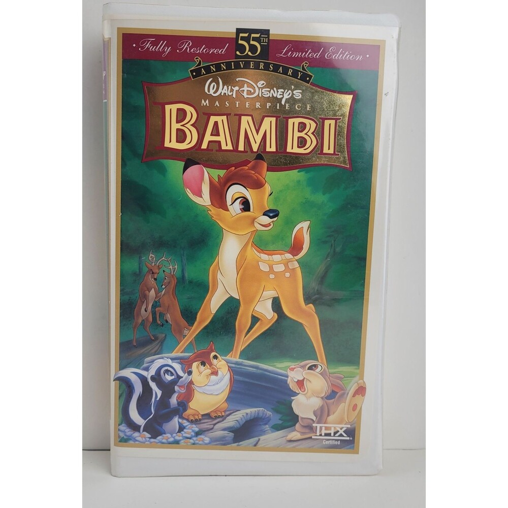 Bambi: 55th Anniversary Walt Disney's Masterpiece VHS, Limited Edition